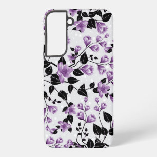 Coque Samsung Galaxy Motif floral violet