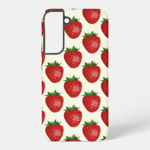 Coque Samsung Galaxy Motif Fraise, Fraises Rouges, Fruit, Feuille