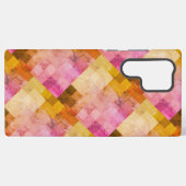 Coque Samsung Galaxy Motif géométrique Aquarelle rose (Verso Horizontal)