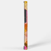 Coque Samsung Galaxy Motif géométrique Aquarelle rose (Côté droit)