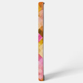 Coque Samsung Galaxy Motif géométrique Aquarelle rose (Côté gauche)