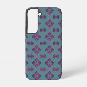 Coque Samsung Galaxy Motif Géométrique Coloré dans un Style Rétro Class