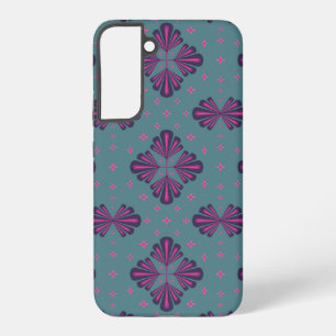 Coque Samsung Galaxy Motif Géométrique Coloré dans un Style Rétro Class