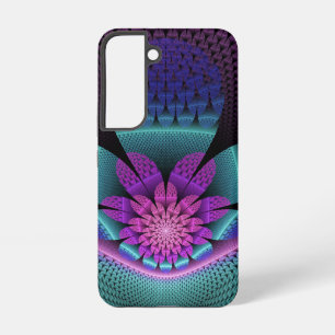 Coque Samsung Galaxy Motif inhabituel coloré de fleurs de fantaisie fra
