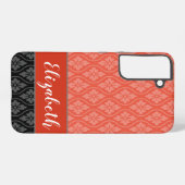 Coque Samsung Galaxy Motif japonais élégant rouge Tatewaku (Verso Horizontal)