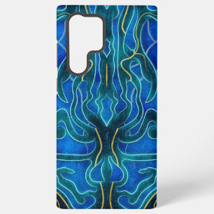 Coque Samsung Galaxy Motif Kelpie Océan Néon Bleu Mystique