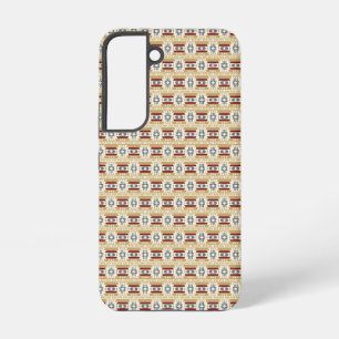 Coque Samsung Galaxy Motif marron en #faf3e0, #c9a66b, #7d1d1d, #646e7