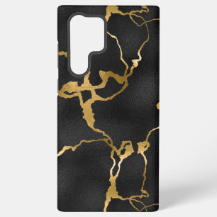 Coque Samsung Galaxy Motif noir et or de luxe design glamour