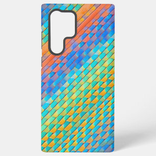 Coque Samsung Galaxy Motif numérique tissé Abstrait coloré