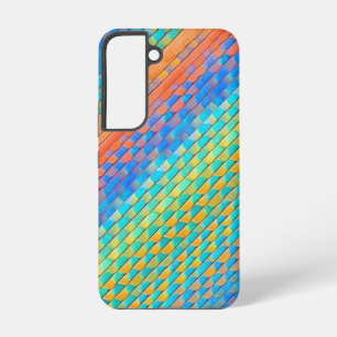Coque Samsung Galaxy Motif numérique tissé Abstrait coloré