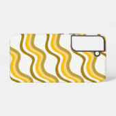 Coque Samsung Galaxy Motif Ondes Dorées (Verso Horizontal)