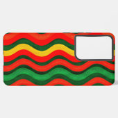 Coque Samsung Galaxy Motif ondulé coloré (Verso Horizontal)