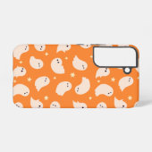Coque Samsung Galaxy Motif Orange Ghost Doodle (Verso Horizontal)