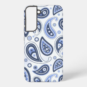 Coque Samsung Galaxy Motif Paisley Bleu