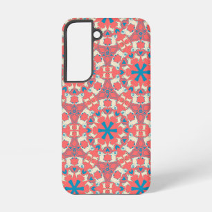 Coque Samsung Galaxy Motif Pug rouge corail moderne