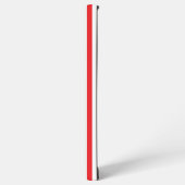Coque Samsung Galaxy Motif rayures verticales rouges et blanches classi (Côté gauche)