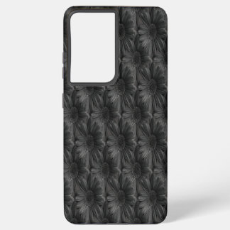 Coque Samsung Galaxy Motif réaliste des chrysanthèmes noirs - Noir