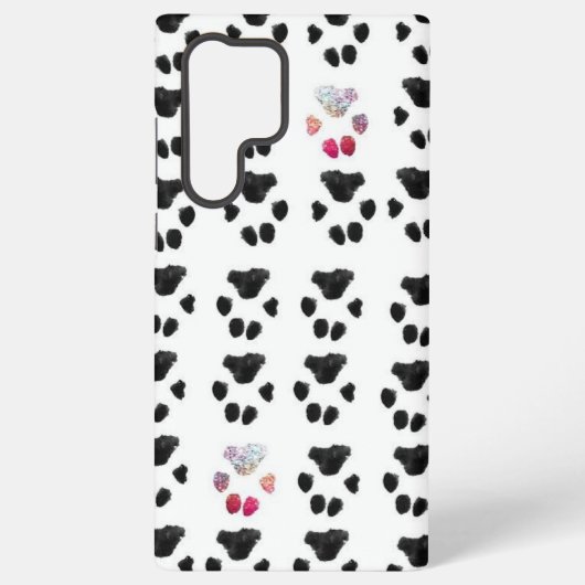 Coque Samsung Galaxy Motif rose et noir (Verso)