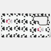 Coque Samsung Galaxy Motif rose et noir (Verso Horizontal)