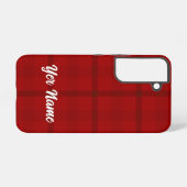 Coque Samsung Galaxy Motif rouge - (Verso Horizontal)