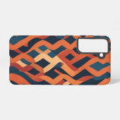 Coque Samsung Galaxy Motif rythmique inspiré du tissage de tapis (Verso Horizontal)