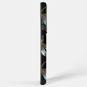 Coque Samsung Galaxy Motif sans couture avec libellules d'or (Côté droit)