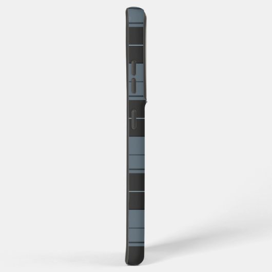 Coque Samsung Galaxy Motif simple tartan bleu clair (Côté droit)