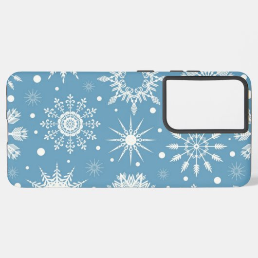 Coque Samsung Galaxy Motif Snowflake (Côté gauche)