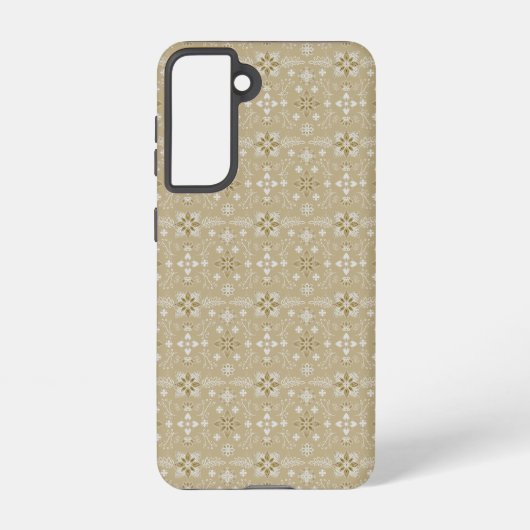 Coque Samsung Galaxy Motif Taika en or et blanc (Verso)