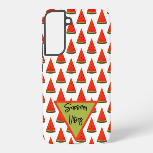 Coque Samsung Galaxy Motif Tranches de Pastèque Ambiance Été (Verso)