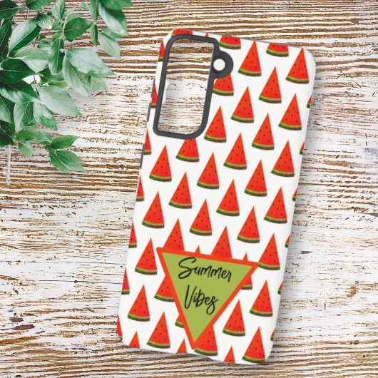 Coque Samsung Galaxy Motif Tranches de Pastèque Ambiance Été