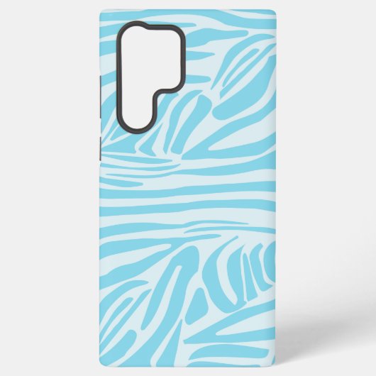 Coque Samsung Galaxy Motif Zèbre Bleu (Verso)