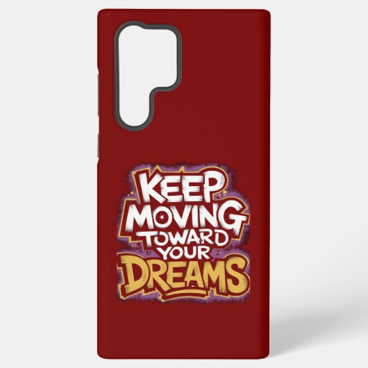 Coque Samsung Galaxy Motivation "Continuez à avancer vers vos rêves" (Verso)