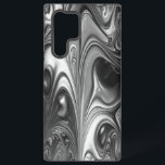 Coque Samsung Galaxy Moulage d'argent et de noir<br><div class="desc">Effet dramatique,  étui de téléphone portable argent et noir pour Samsung 22 Ultra. Le design peut être transféré à l'iphone 13,  12,  etc.</div>
