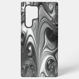 Coque Samsung Galaxy Moulage d'argent et de noir