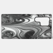 Coque Samsung Galaxy Moulage d'argent et de noir (Verso Horizontal)