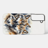 Coque Samsung Galaxy Mountain Nature Wilderness Mountains Wolf Family (Verso Horizontal)