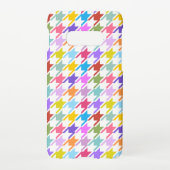 Coque Samsung Galaxy Multicolor Houndstooth+Motif blanc (Dos)