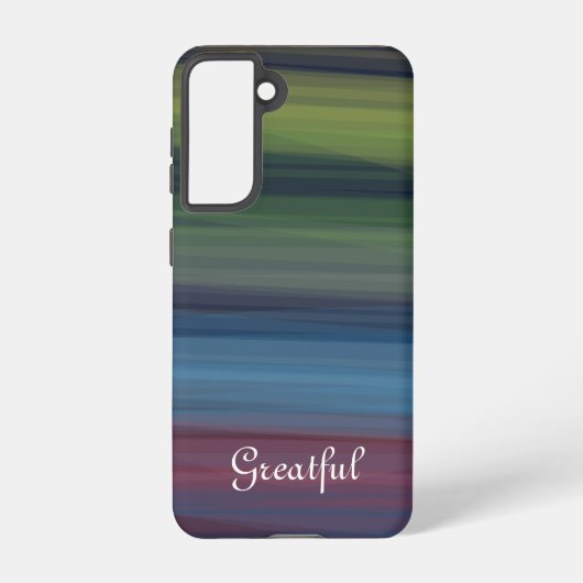 Coque Samsung Galaxy Multicolor rustique élégant Turquoise (Verso)