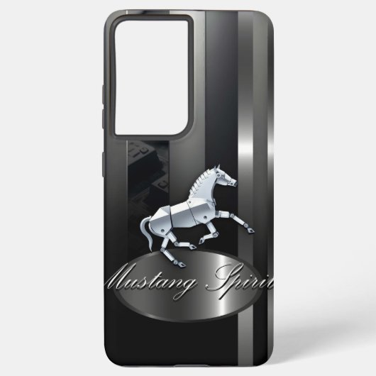 Coque Samsung Galaxy Muscle, classique, voiture, tendance, mustang, sty (Verso)
