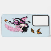 Coque Samsung Galaxy Musique Note Papillons Fairy (Côté gauche)