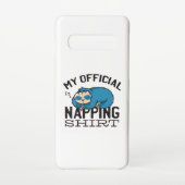 Coque Samsung Galaxy My official napping shirt - Lazy sleeping Sloth (Dos)