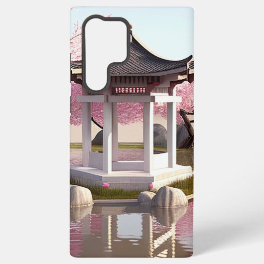 Coque Samsung Galaxy Nature Beauté Sakura Cherry Blossom Vue jardin (Verso)