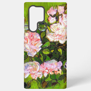 Coque Samsung Galaxy Nature morte de Van Gogh avec des roses roses