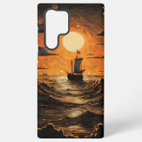 Navire naviguant la nuit