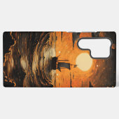 Coque Samsung Galaxy Navire naviguant la nuit (Verso Horizontal)