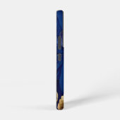 Coque Samsung Galaxy Navy and Gold Botanical Leaf Pattern (Côté droit)