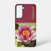 Coque Samsung Galaxy Nénuphar rose (Verso)