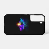 Coque Samsung Galaxy Neon Firefly sur noir (Verso Horizontal)