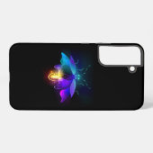 Coque Samsung Galaxy Neon Firefly sur noir (Verso Horizontal)